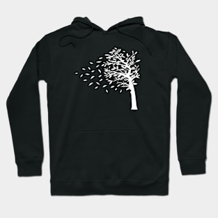 Leaves falling off tree Hoodie